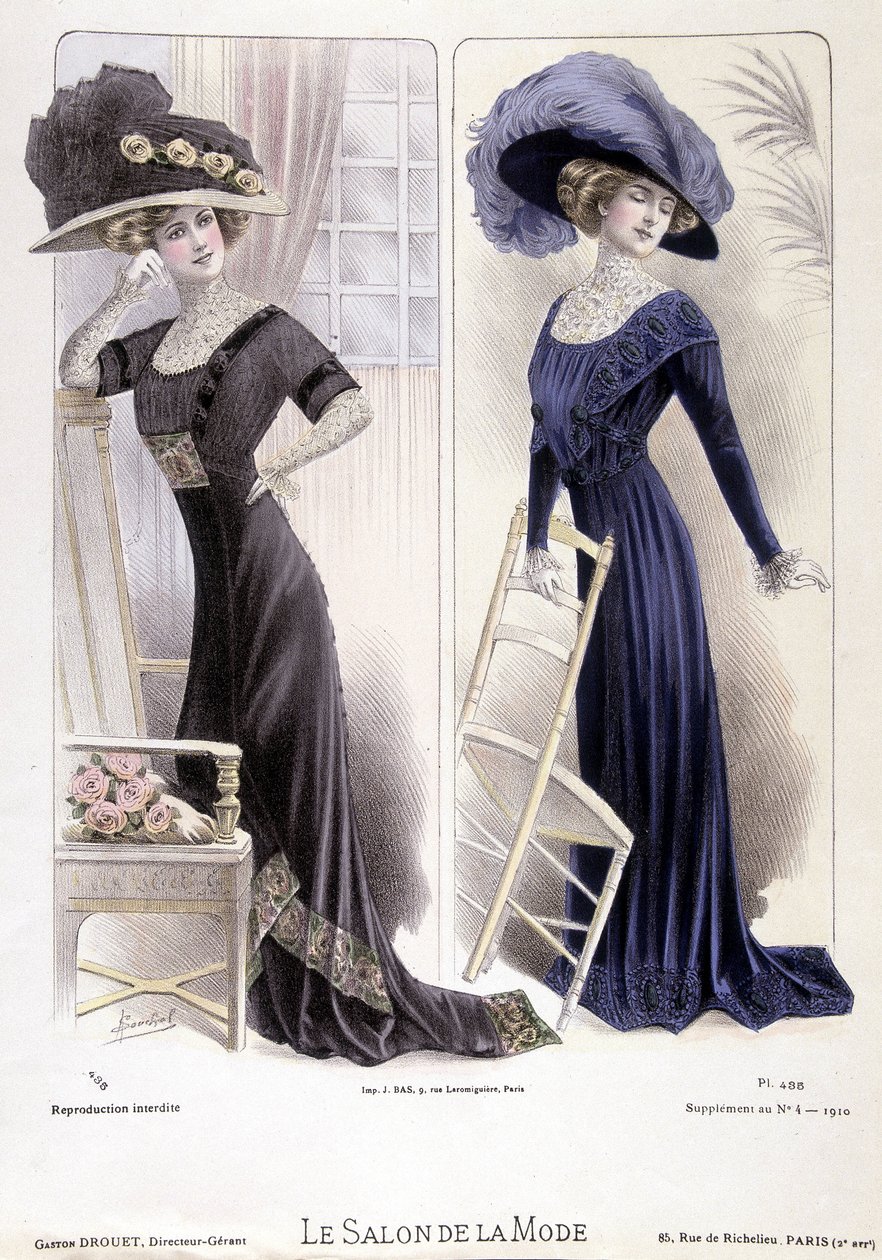 1910年2月16日、ファッションショー。 作： フランス語学校