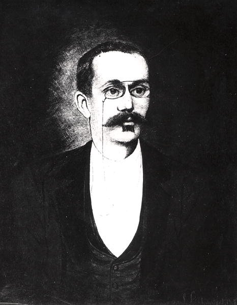 フェルナン・ペルーティエ（1867-1901）（モノクロ写真） 作： フランス語学校