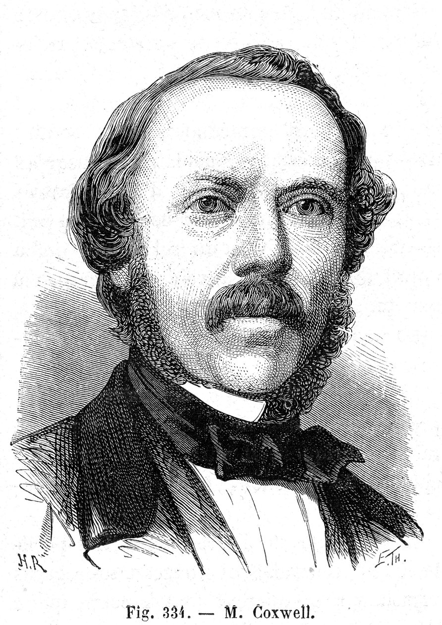 ヘンリー・トレーシー・コックスウェル（1819-1900）、イギリスの飛行家。 作： フランス語学校