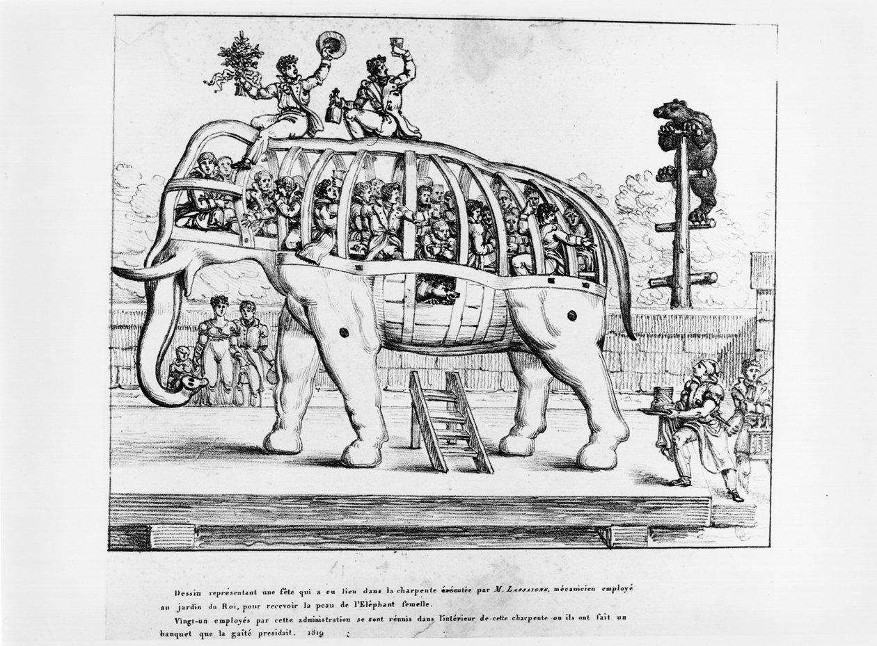 パリの植物園、1819年 作： フランス語学校