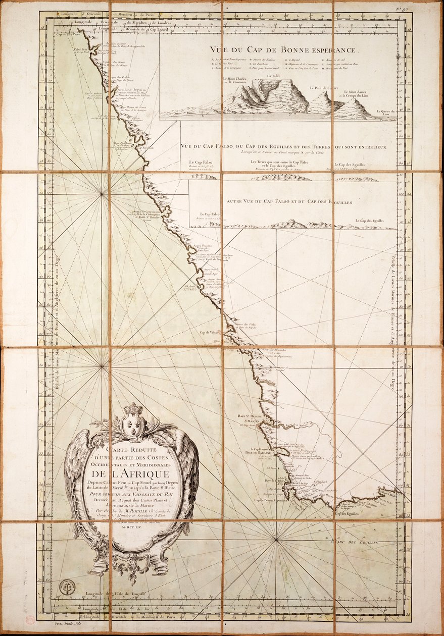 アフリカ南西部の地図 作： フランス語学校