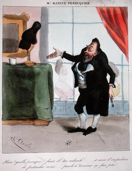 木工職人ムッシュ・メイユー」1840年頃（カラーリトグラフ） 作： フランス語学校