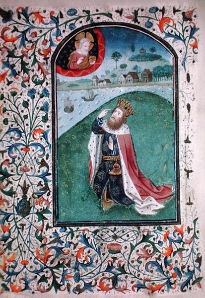 Ms.Gen 288 f.131v ヴィジョン、1460年頃（ヴェラム 作： フランス語学校