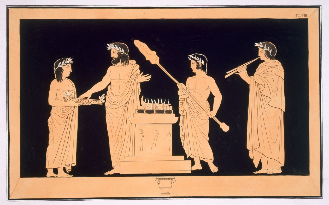 祭壇での供物、1808-10公開 作： フランス語学校