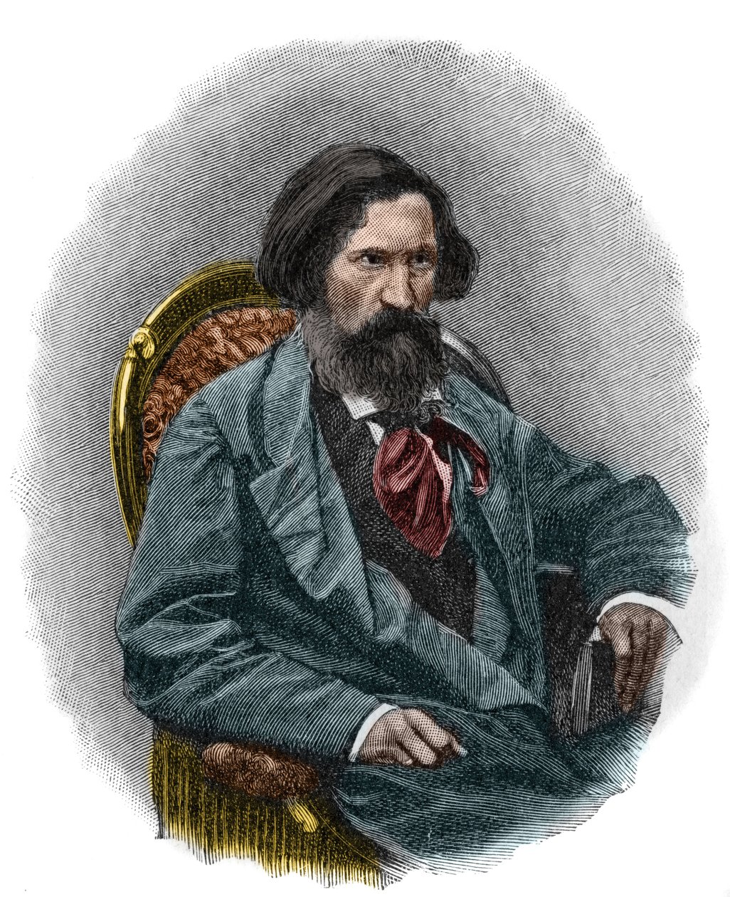 オットー・ルートヴィヒ（1813-1865） ドイツの作家。 作： フランス語学校