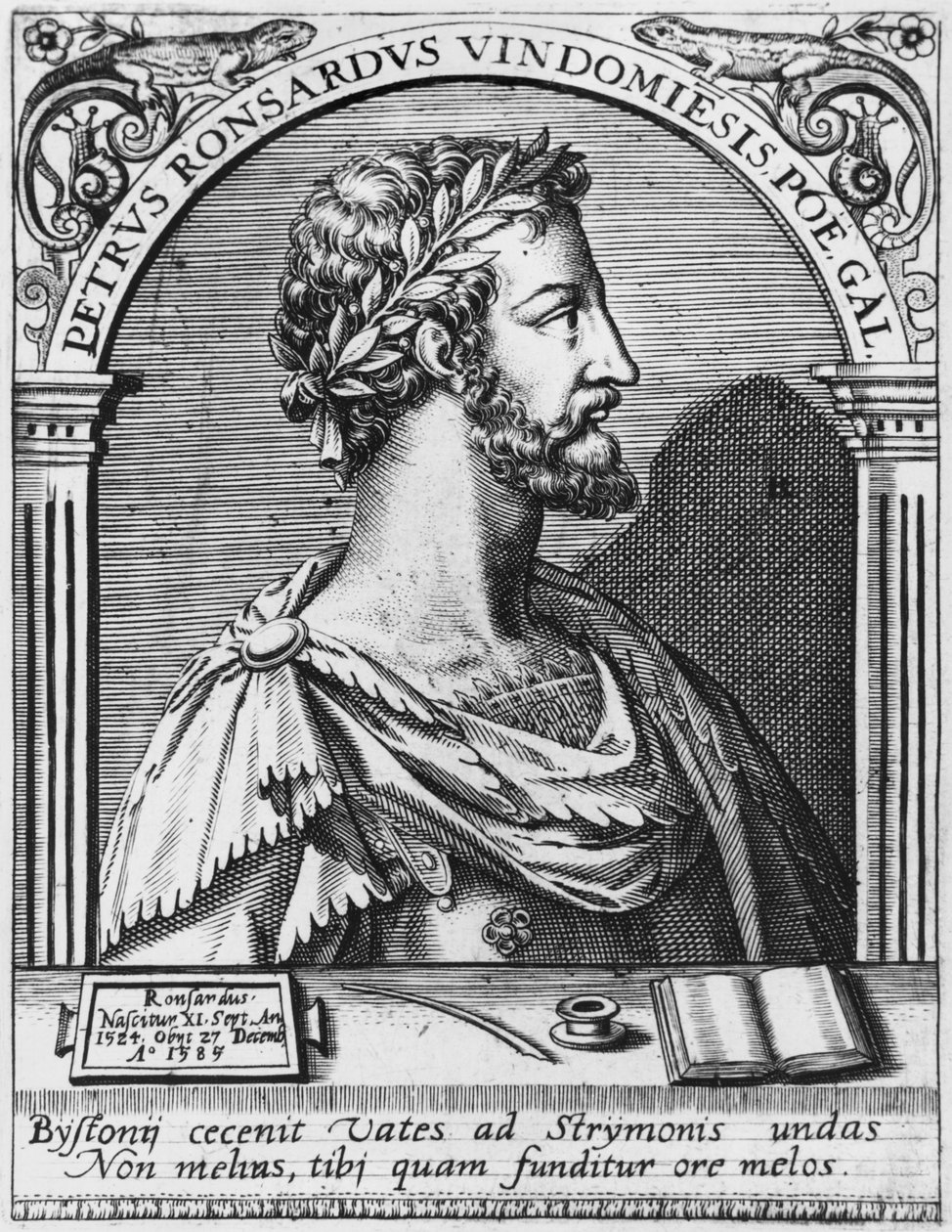 ピエール・ド・ロンサール（1524-85） 作： フランス語学校