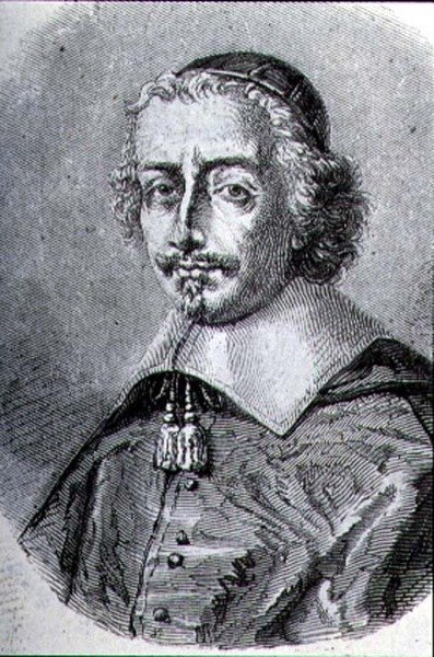 マザラン枢機卿の肖像 (1602-61) (彫刻) 作： フランス語学校