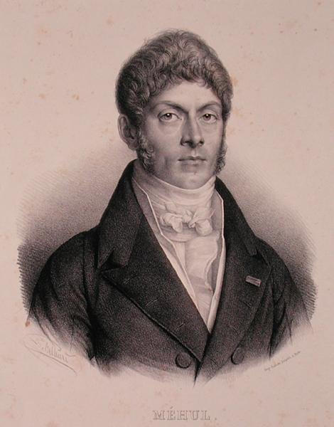 エティエンヌ＝ニコラ・メフール（1763-1817）の肖像（リトグラフ） 作： フランス語学校
