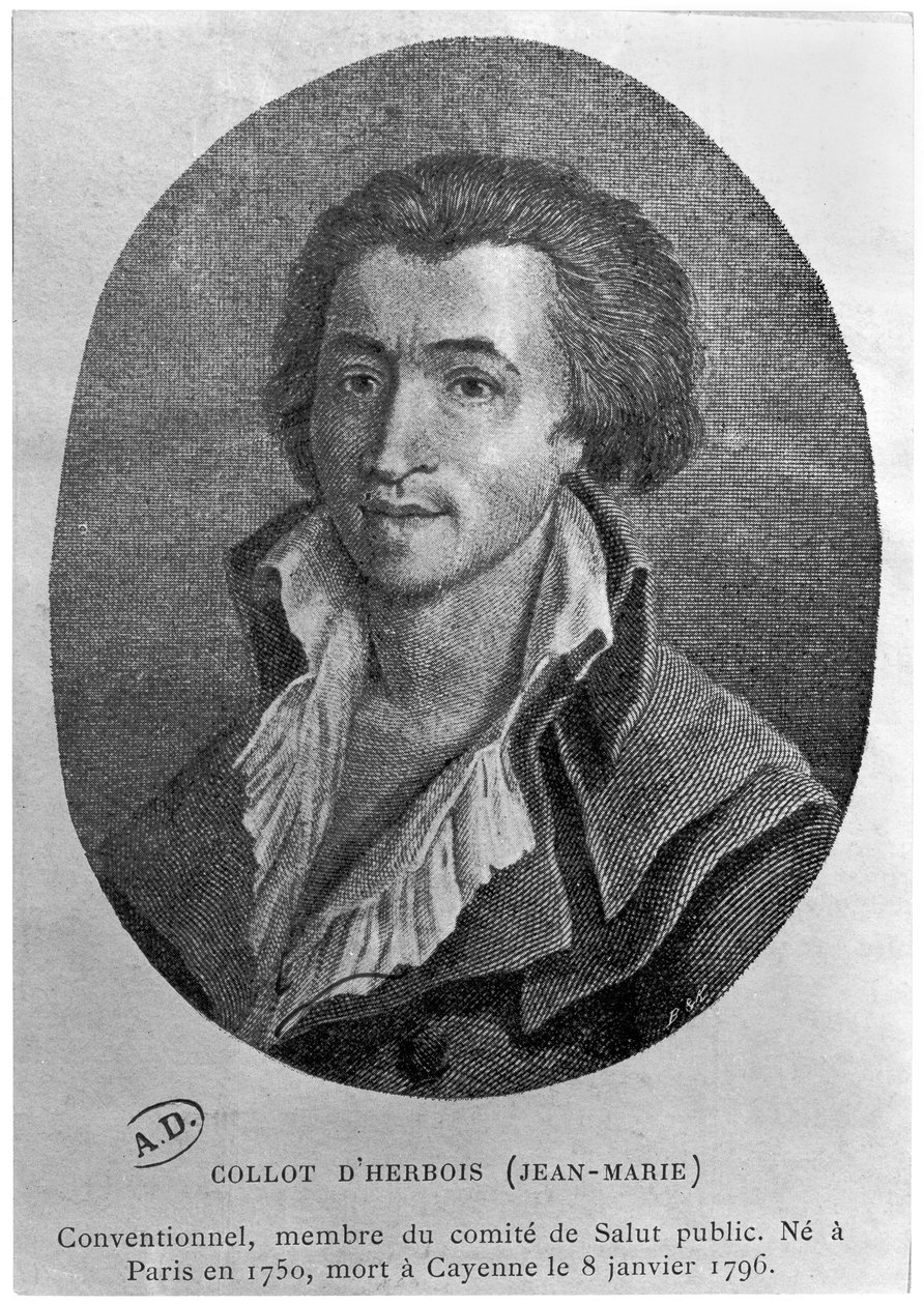 Jean-Marie Collot dHerbois（1750-96）の肖像 作： フランス語学校