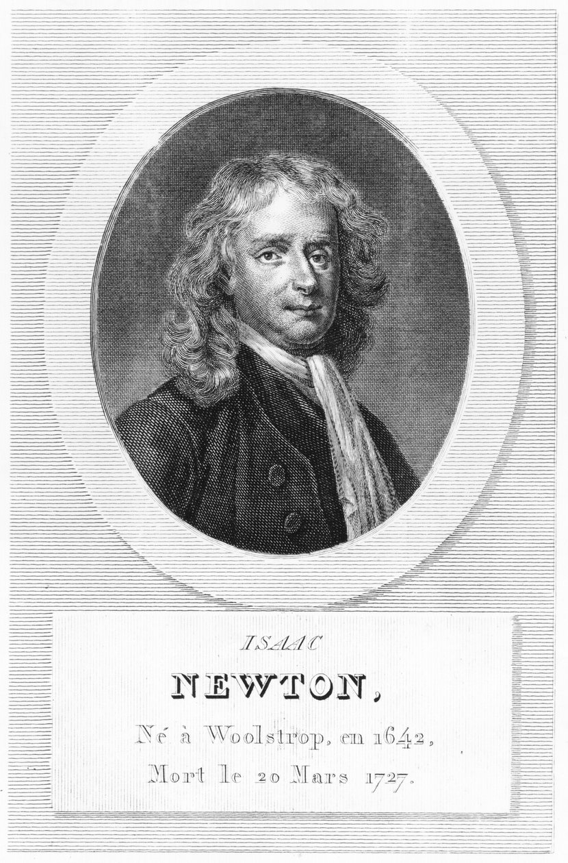 アイザック・ニュートン卿の肖像（1642-1727） 作： フランス語学校