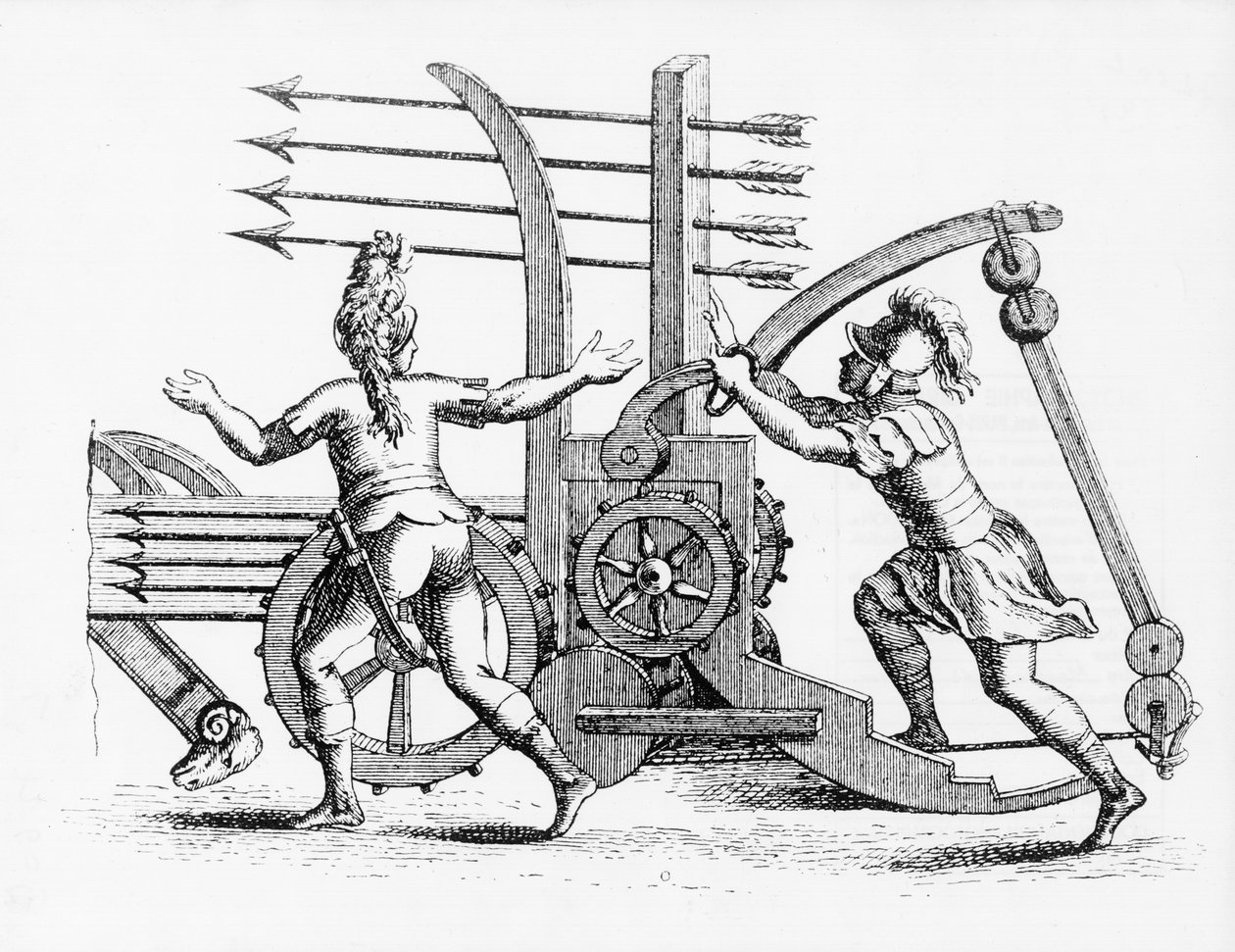 槍を発射するためのローマ戦争マシン 作： フランス語学校