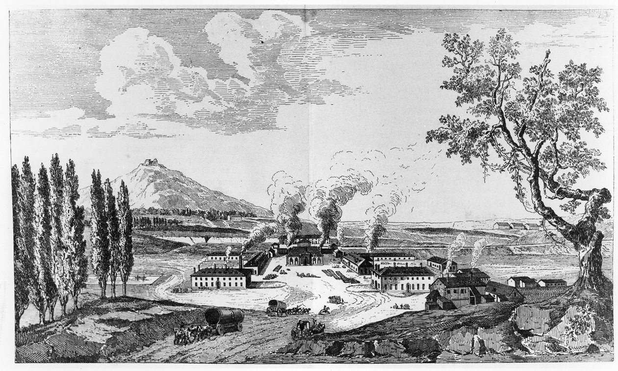 1787年のルクルーゾの王立鋳造所 作： フランス語学校