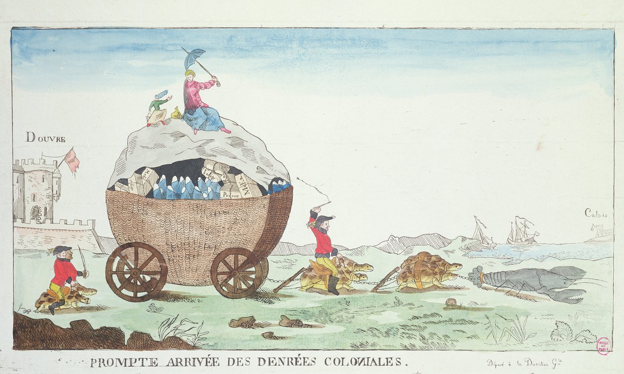 植民地時代の品の迅速な到着、1807 作： フランス語学校