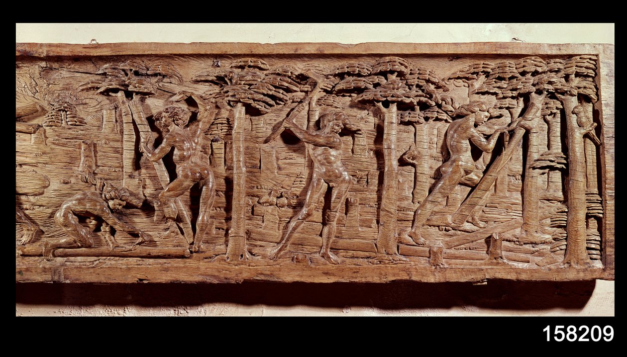 ブラジルからの木材貿易、1550年頃（木材） 作： フランス語学校