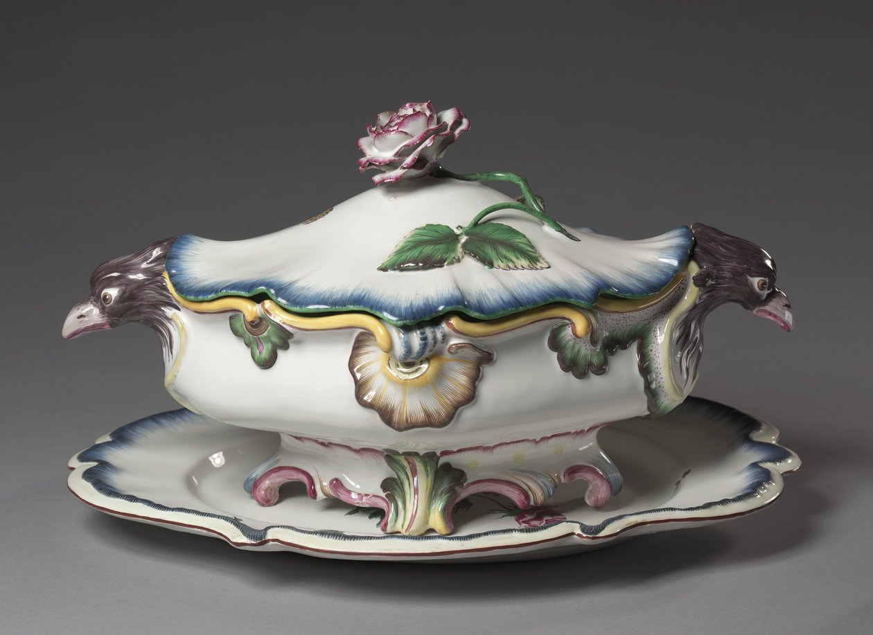 Tureen、ストラスブール工場で製造、1750年頃 作： フランス語学校