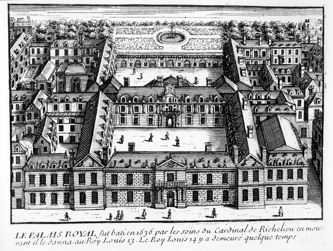パレカルディナル（未来のパレロワイヤル）の眺め、1641年 作： フランス語学校