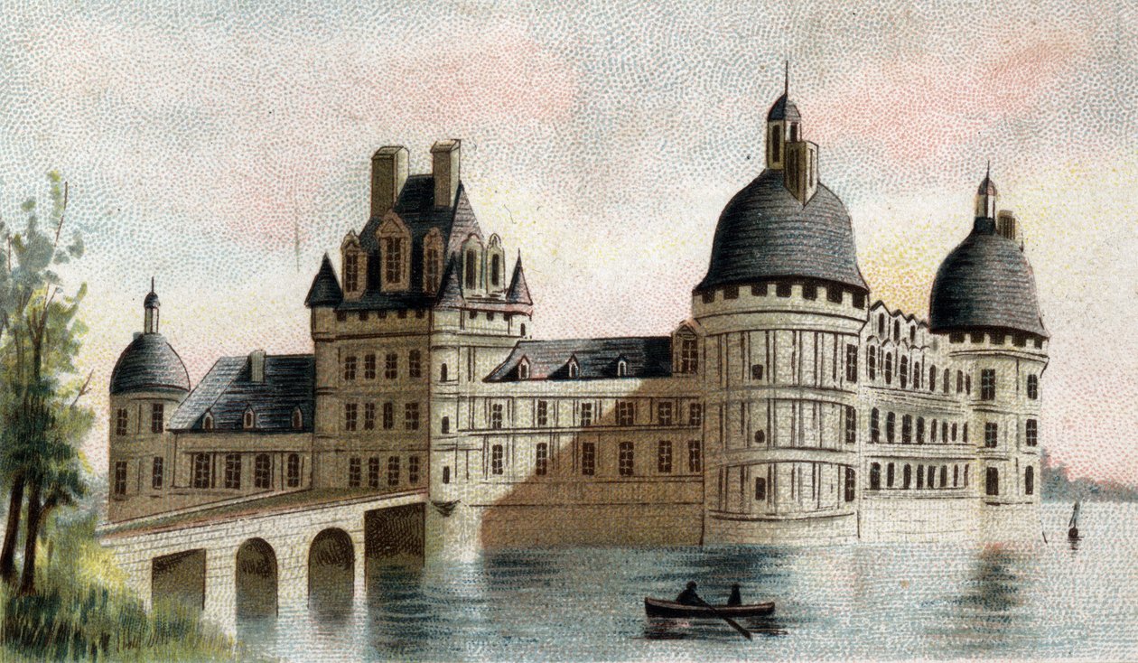 ヴァランカイ城（インドール地方）の眺め。 作： フランス語学校
