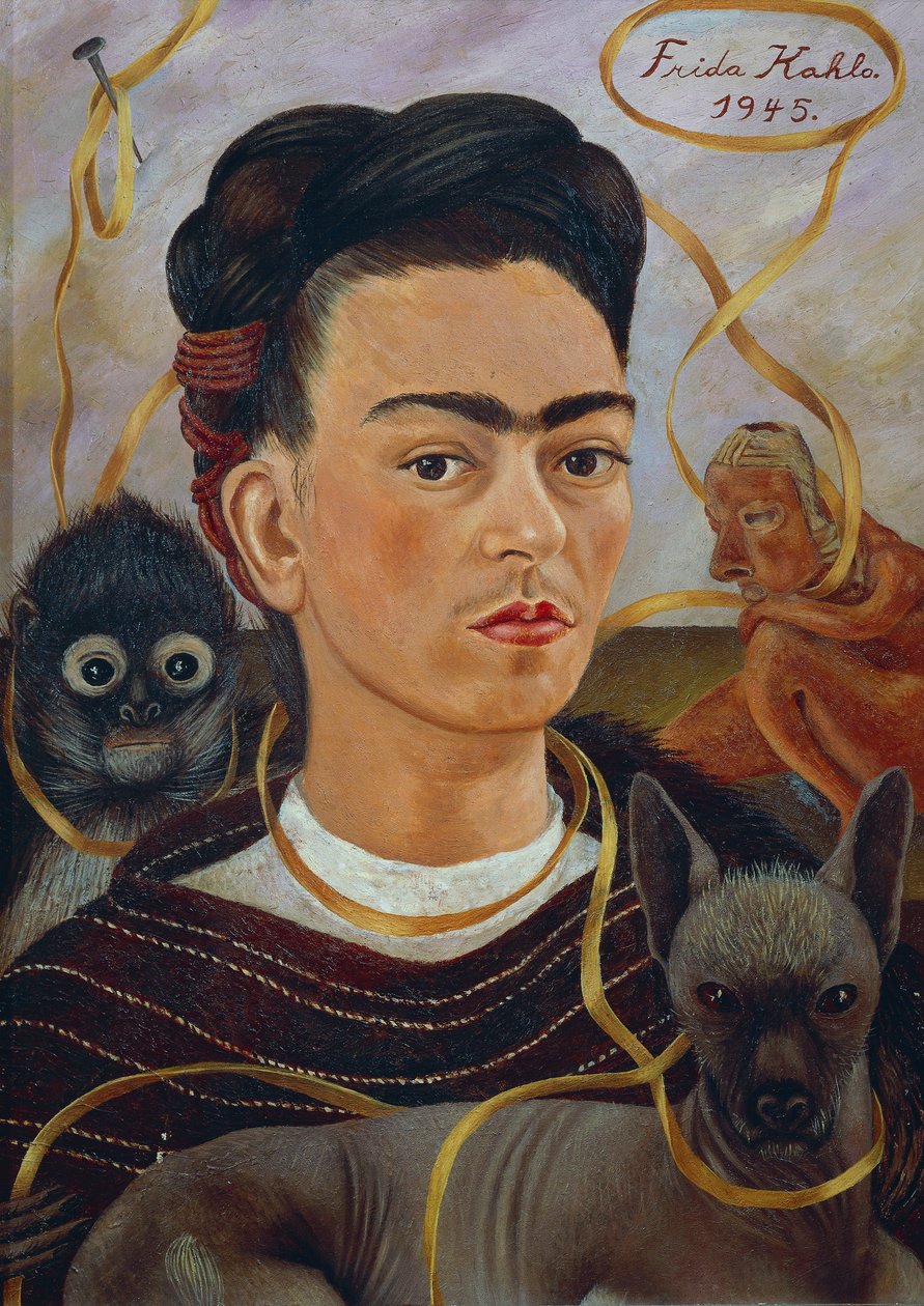 チャンギートとの自画像 作： フリーダ・カーロ