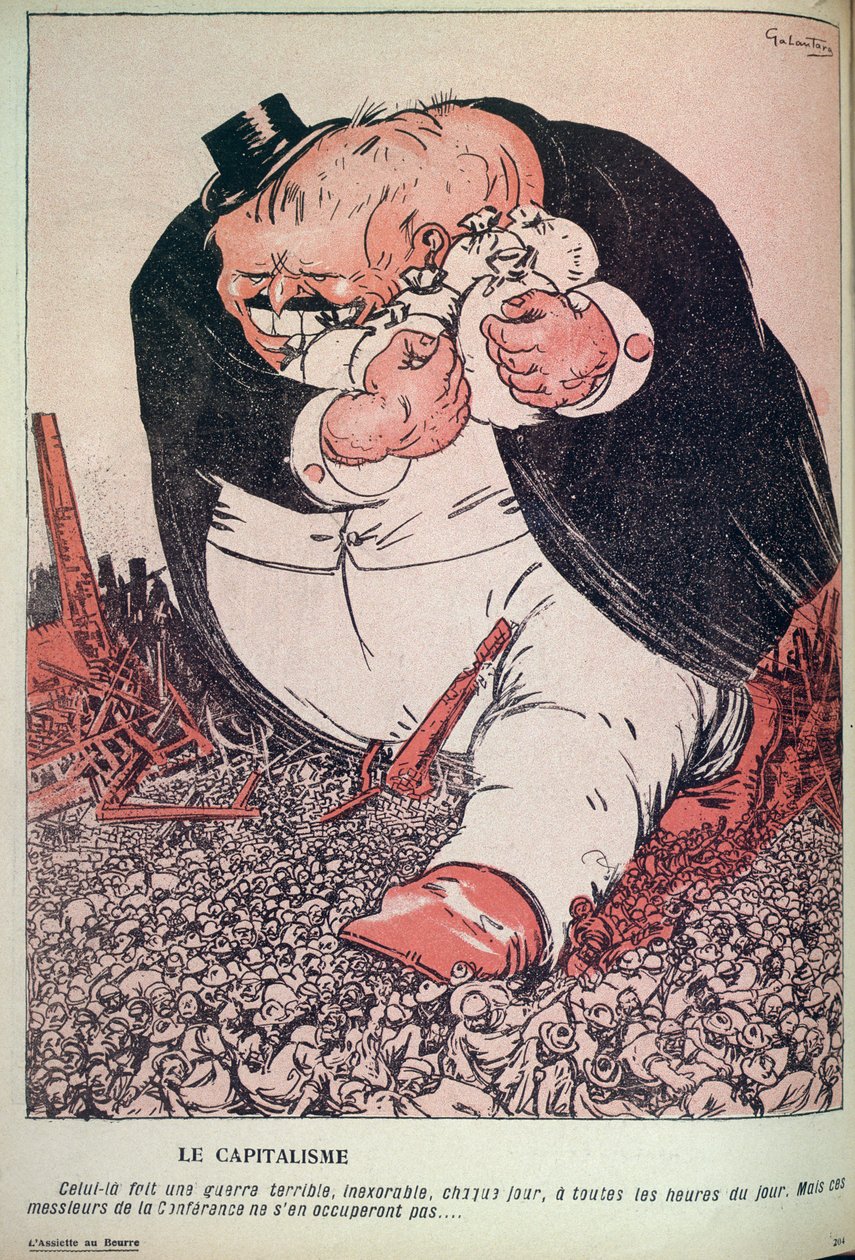 雑誌「L&39;Assiette Au Beurre」のパブ。 1907年6月（75319も参照） 作： ガブリエレ・ガランタラ