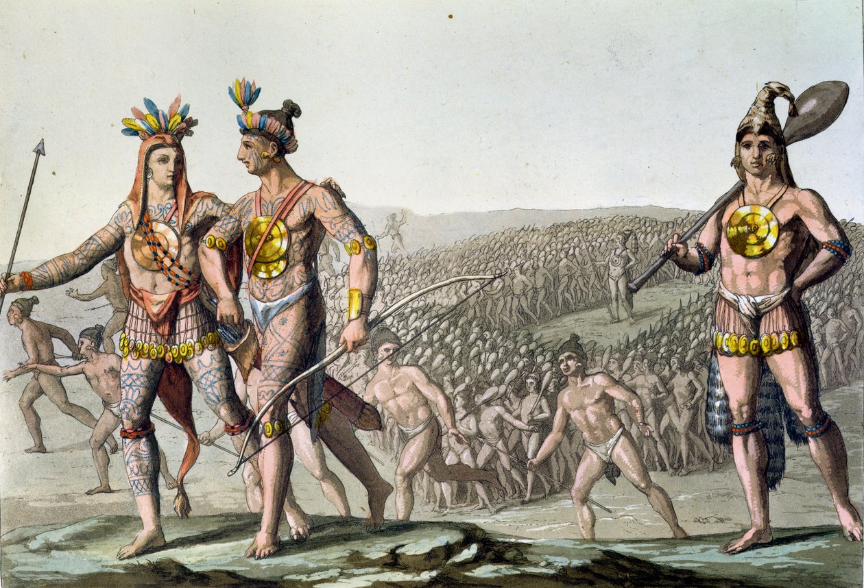 戦争への道をたどるフロリダの首長、1820年頃 作： ガロ・ガリナ