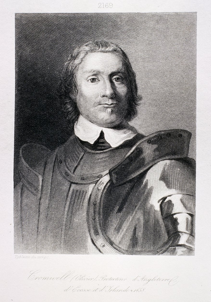 Oliver Cromwell（1599-1658）、イングランド、スコットランド、アイルランドの領主保護者（38815も参照） 作： ガスパールデクレイアー