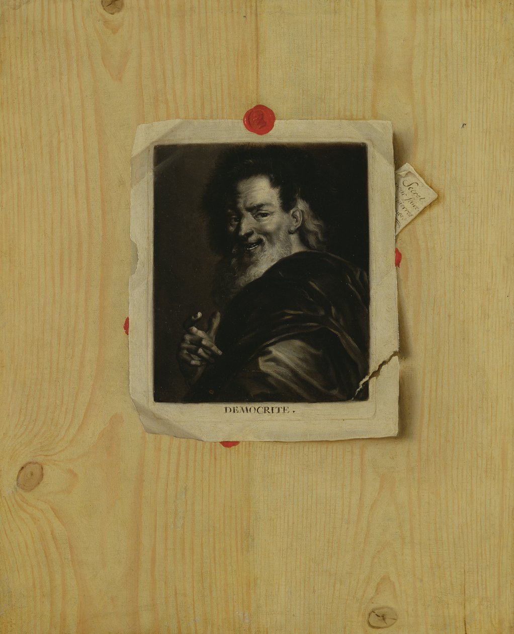 Trompe l&39;Oeil、Democritus 作： ガスパール、またはガブリエル・グレースリー