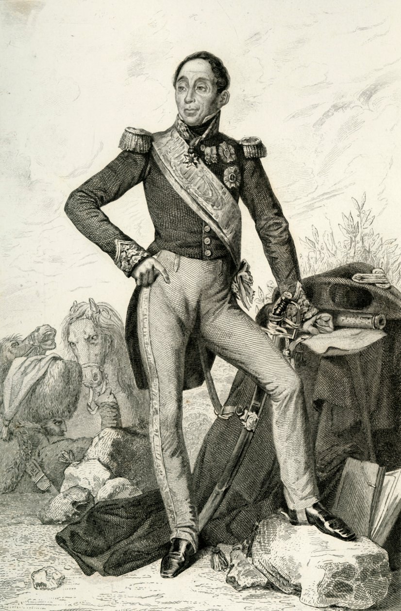 Emmanuel de Grouchy、Marquis de Grouchy、1804年、1839年。 作： ガイユ