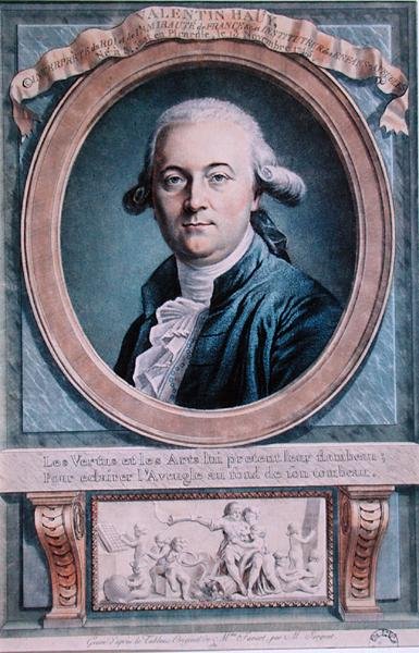 ヴァランタン・ハウイ（1745-1822）の肖像 作： Genevieve（後）Favart