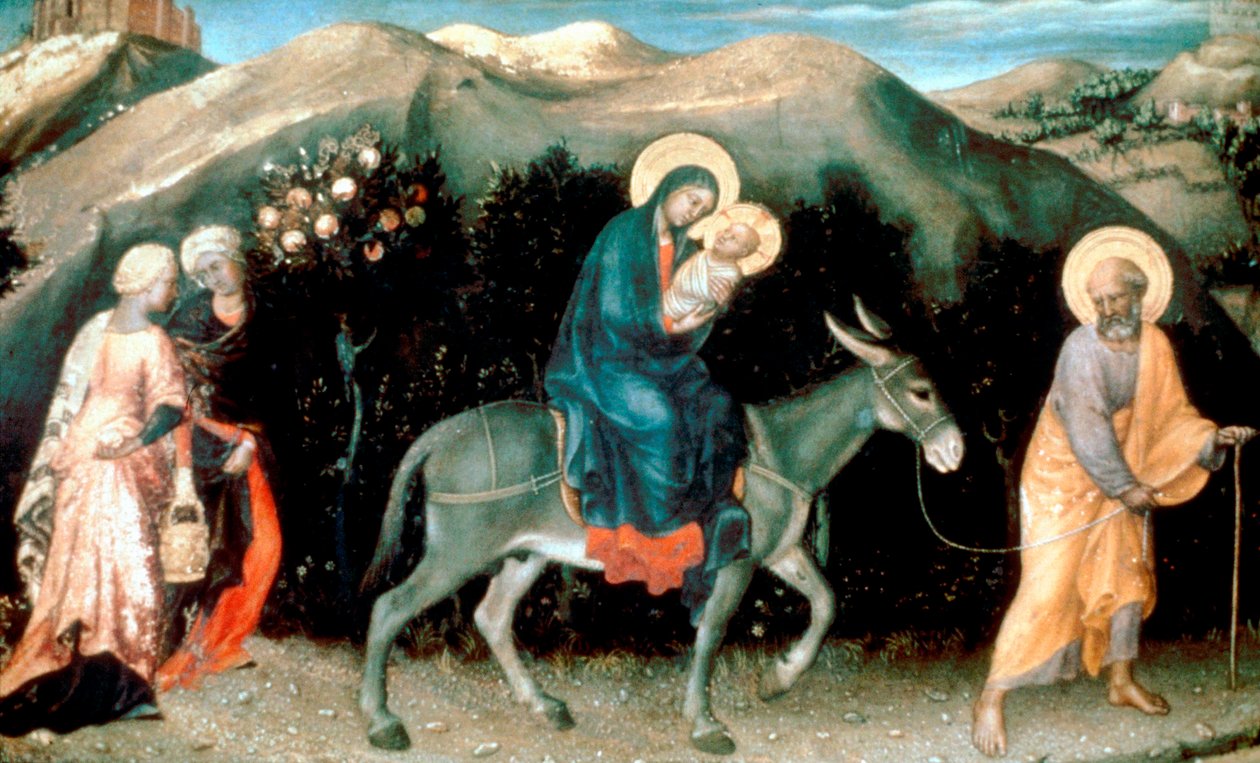 エジプトへの飛行、1423 作： ジェンティーレ・ダ・ファブリアーノ