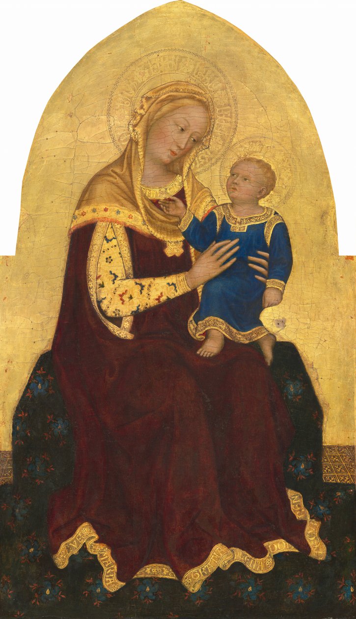 即位したマドンナとチャイルド、c。 1420年。 作： ジェンティーレ・ダ・ファブリアーノ