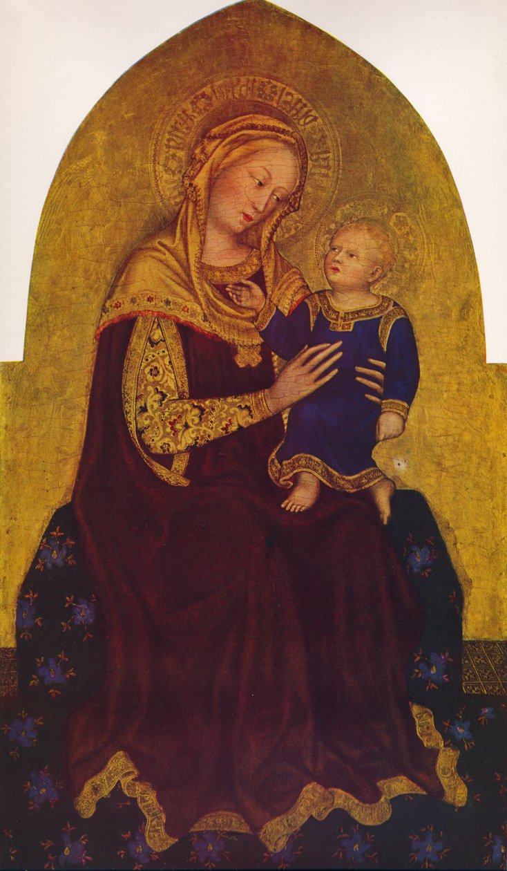 マドンナと子供、c1420 作： ジェンティーレ・ダ・ファブリアーノ