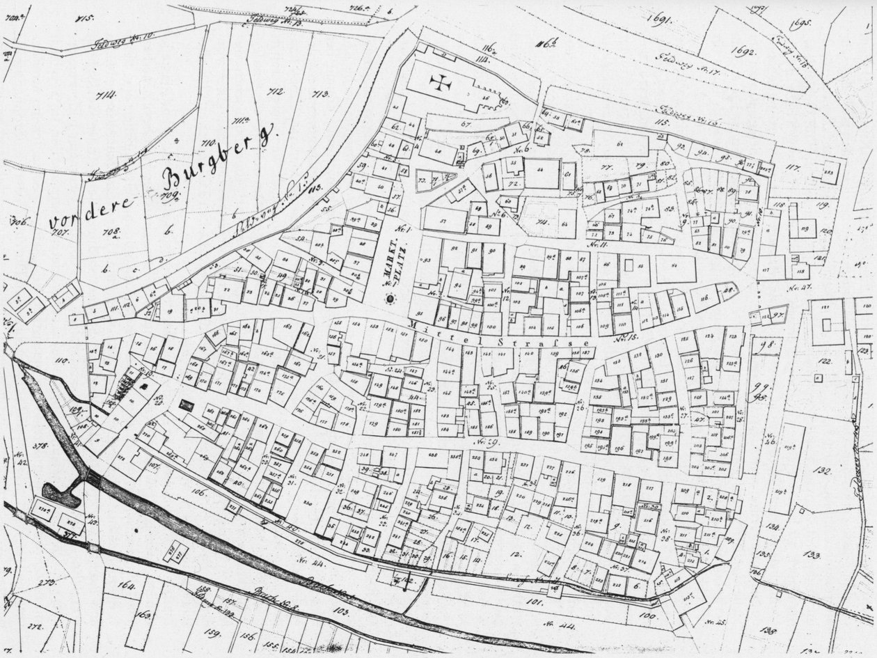 ヴァインスベルクの古い地図 作： Geometer Jehle