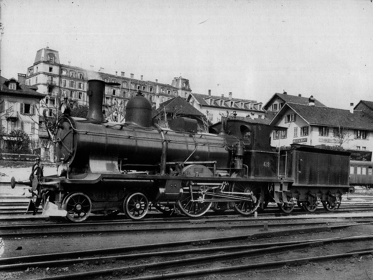 スイス連邦鉄道の特急機関車A 2-4 No. 418 作： ゲオルグ・ウィルヘルム・ヘクラウ