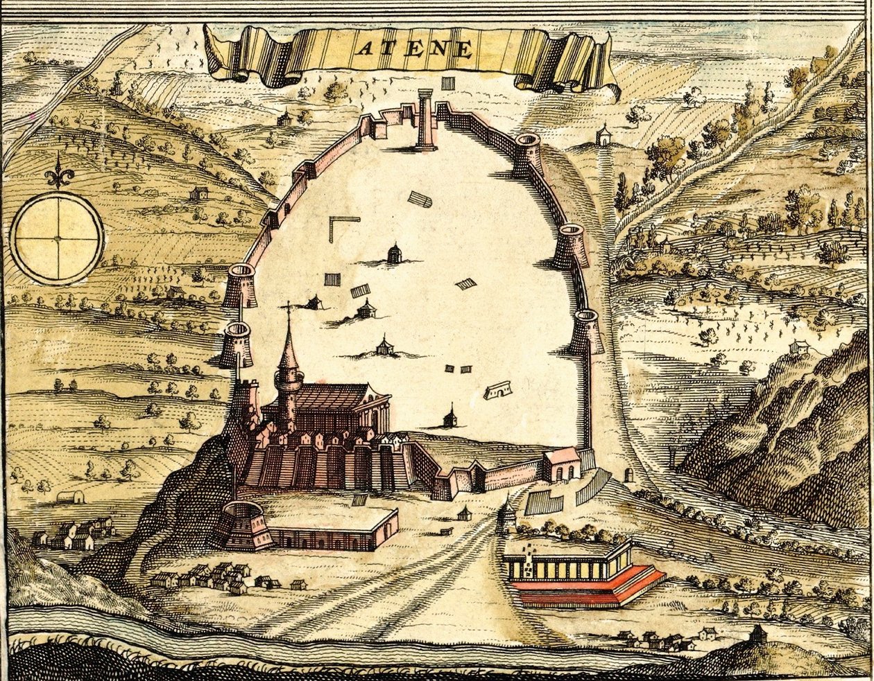 ギリシャ、アテネ 作： ゲオルクとホーゲンベルク フランツ (1535-90) ブラウン