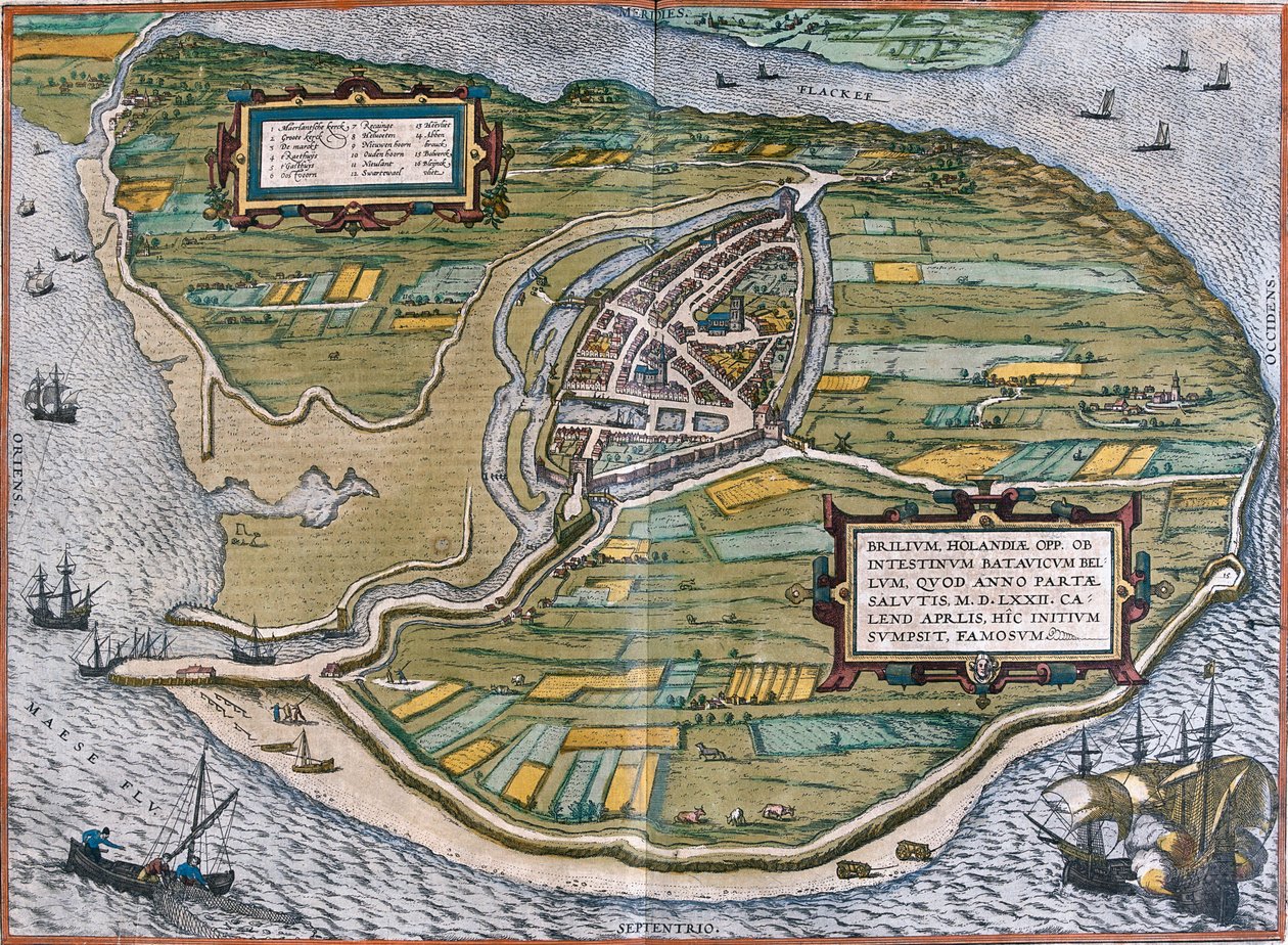 オランダ、ブリエル 作： ゲオルクとホーゲンベルク フランツ (1535-90) ブラウン