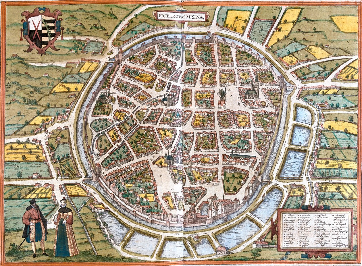 ドイツ、フライベルク 作： ゲオルクとホーゲンベルク フランツ (1535-90) ブラウン
