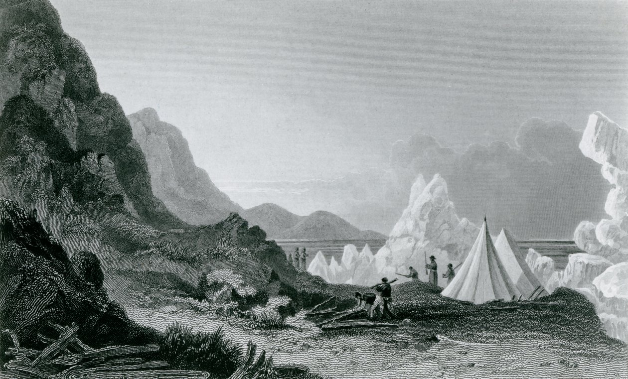 1826年に氷に拘束されたフランクリン遠征 作： ジョージ・バック