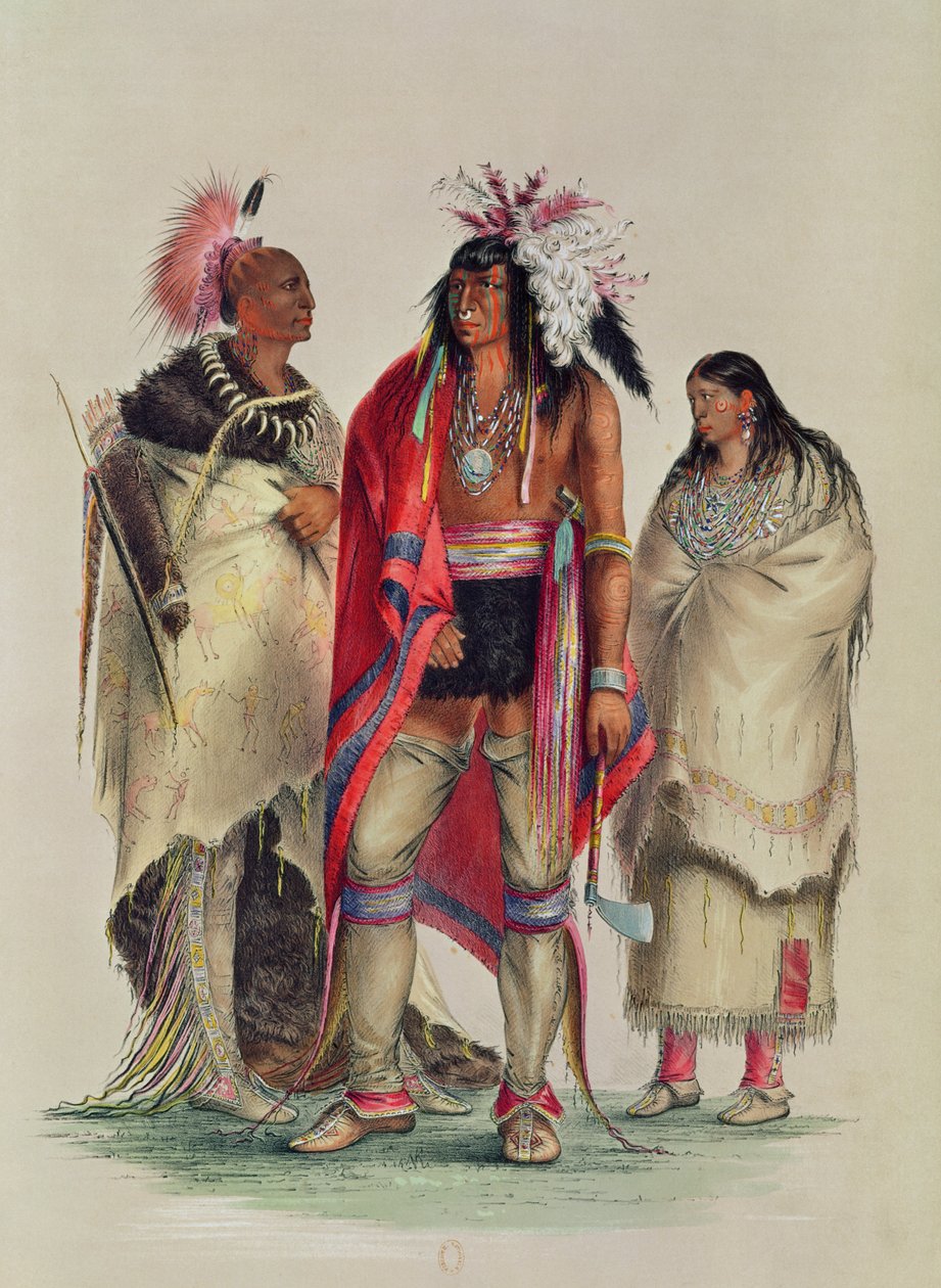 北米インディアン、1832年頃 作： ジョージ・カトリン