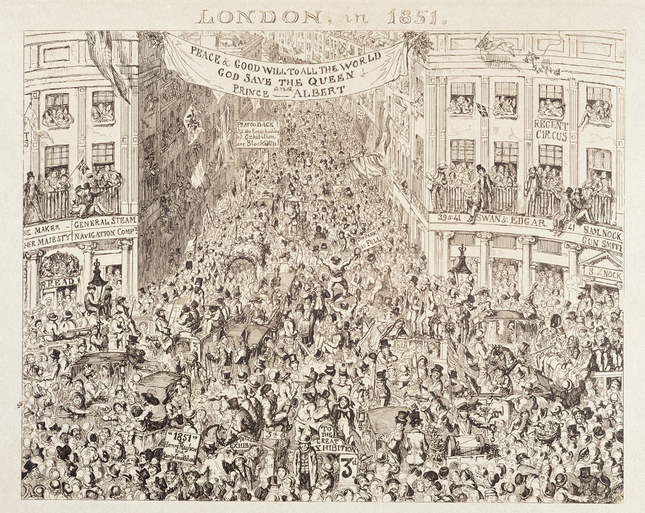 メイヒューの1851年の大展覧会：1851年、1851年のロンドン 作： ジョージ・クルクシャンク