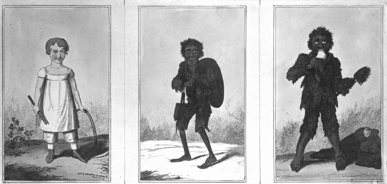 プリティーボブ、プアボブ、バンディボブ、1819年 作： ジョージ・クルクシャンク