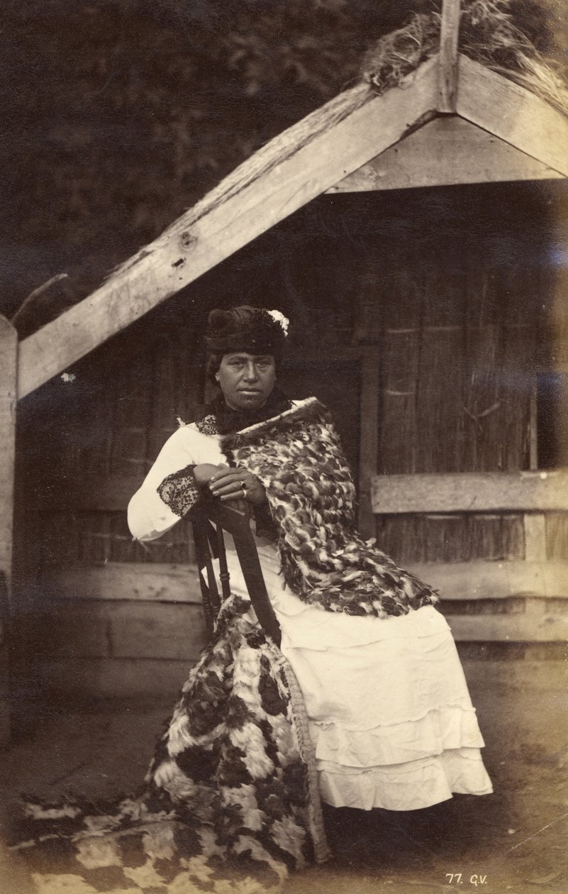ガイドケイト、ワイロア、1885年（アルブメンプリント） 作： ジョージ・ドブソン・バレンタイン