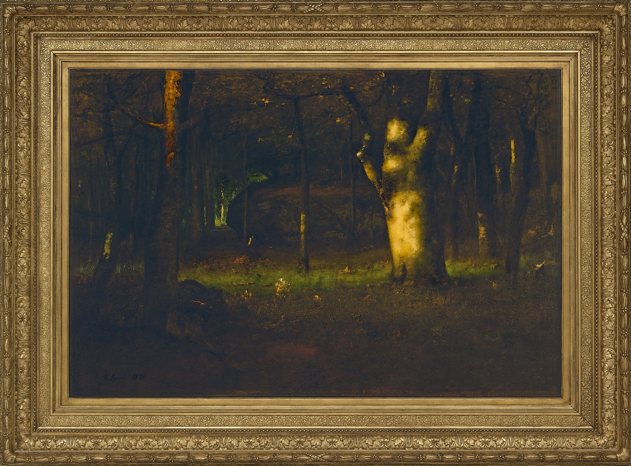 森の夕日、1891 作： ジョージ・イネス