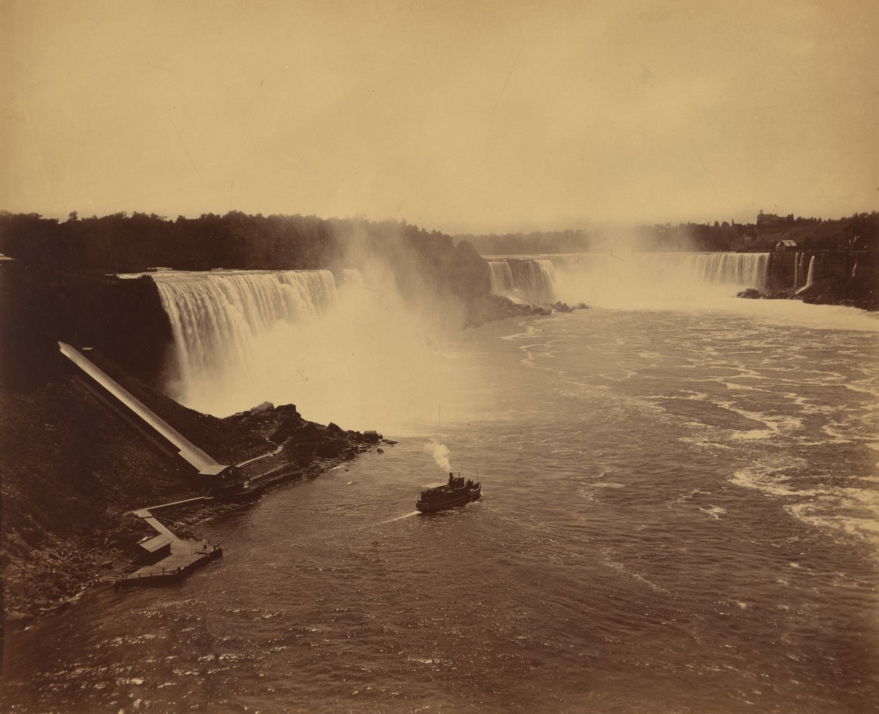 ナイアガラの滝,c.1890年（写真） 作： ジョージ・バーカー