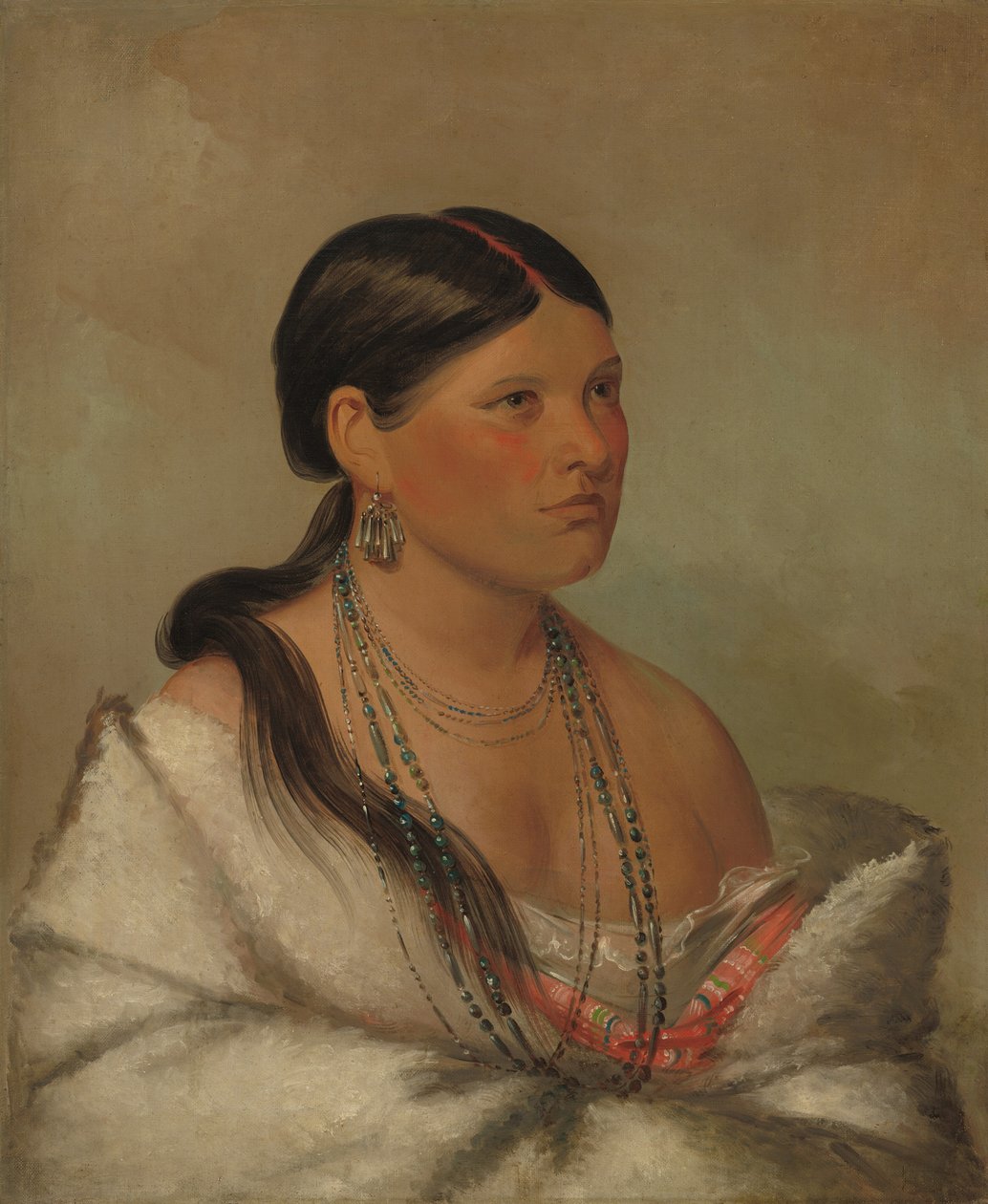 メスのワシ - シャワノ、1830年。 作： ジョージ・カトリン