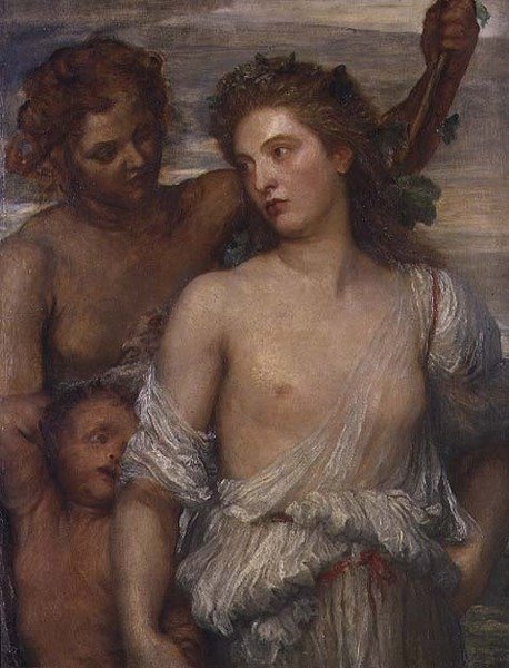 A Bacchante（油彩・キャンバス） 作： ジョージフレデリックワッツ