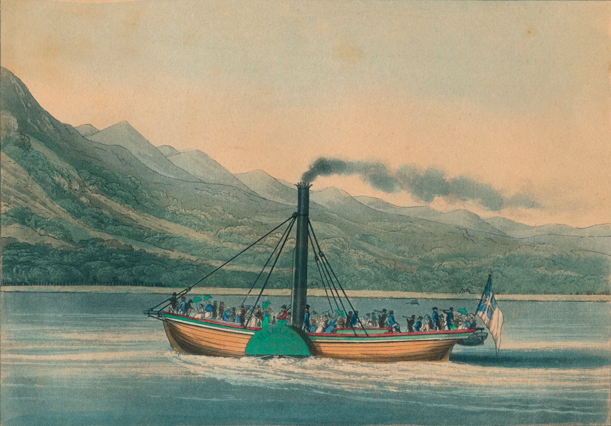1825年、ローモンド湖への旅。 作： ジョージ・ハント