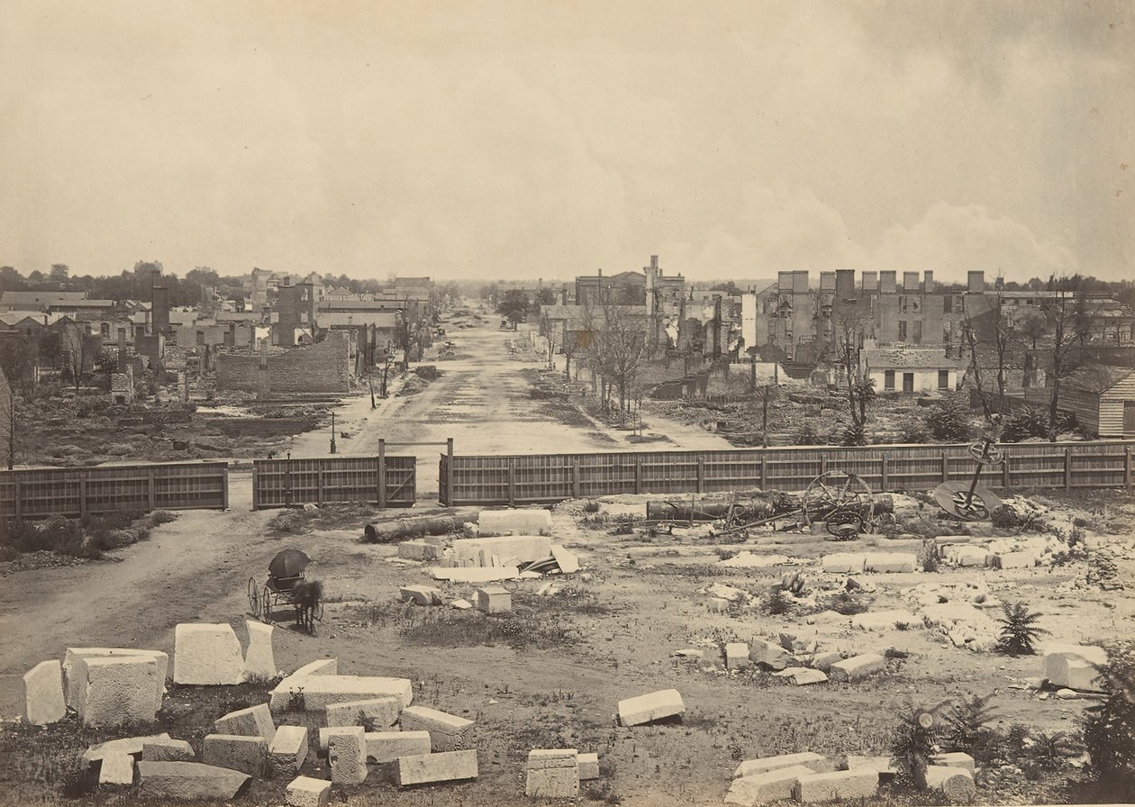 国会議事堂からのコロンビア、1860年代。 作： ジョージ・N・バーナード