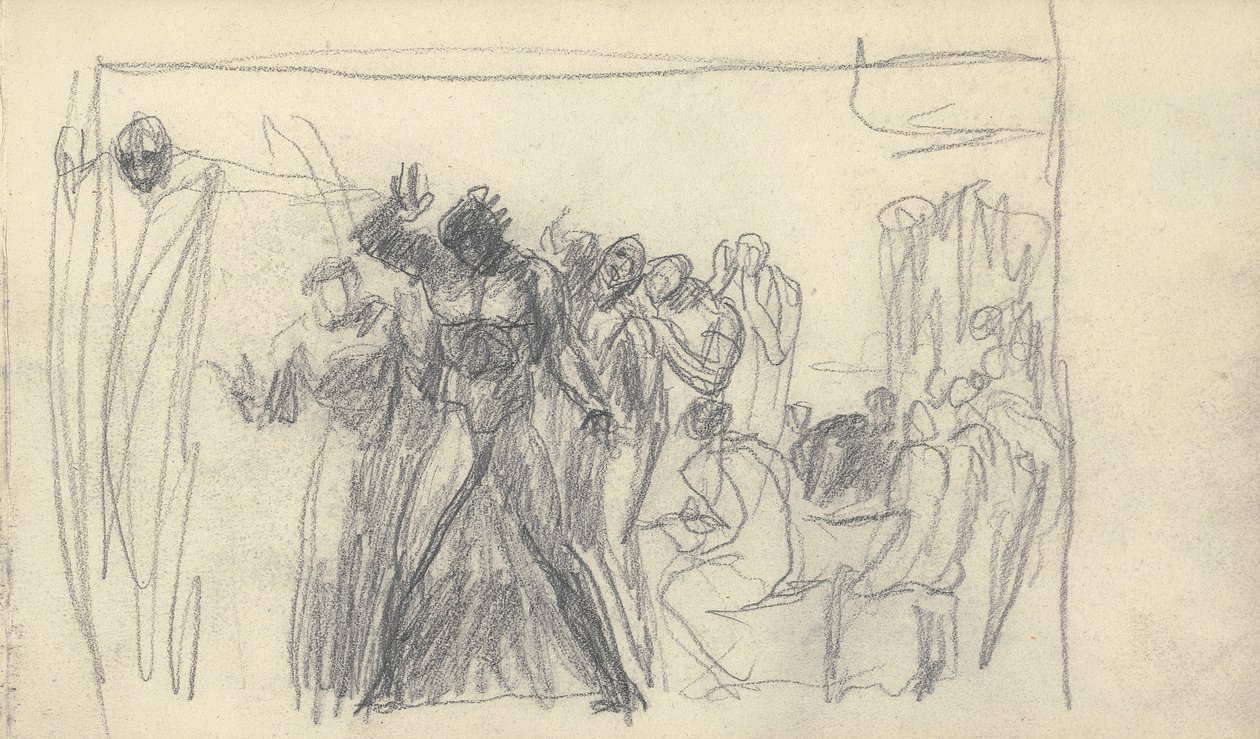 スケッチブックの描画 作： ジョージ・ロムニー