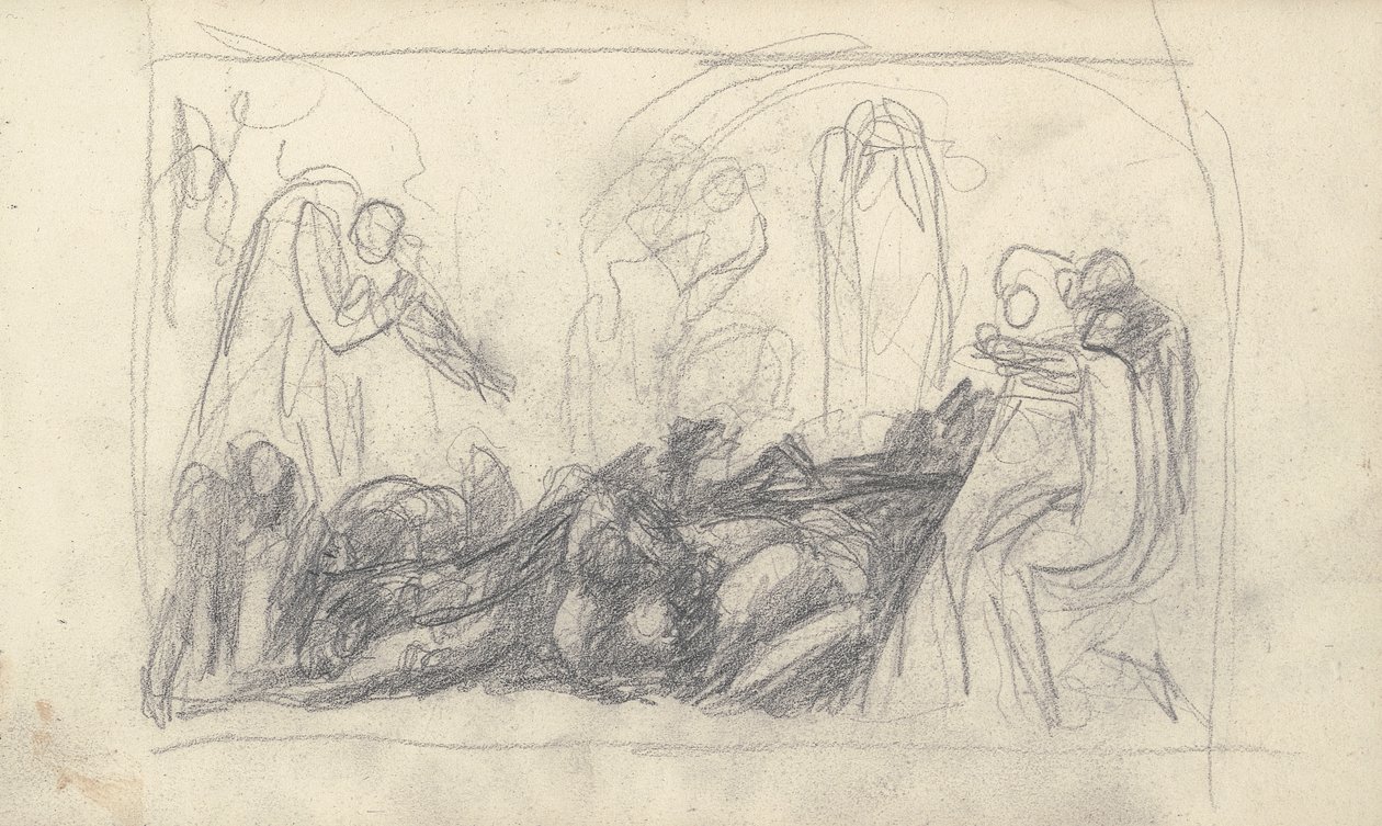 スケッチブックの描画 作： ジョージ・ロムニー