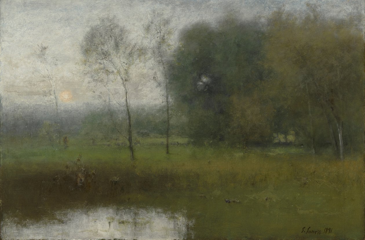 ニュージャージーの風景、1891 作： ジョージ・シニアインネス